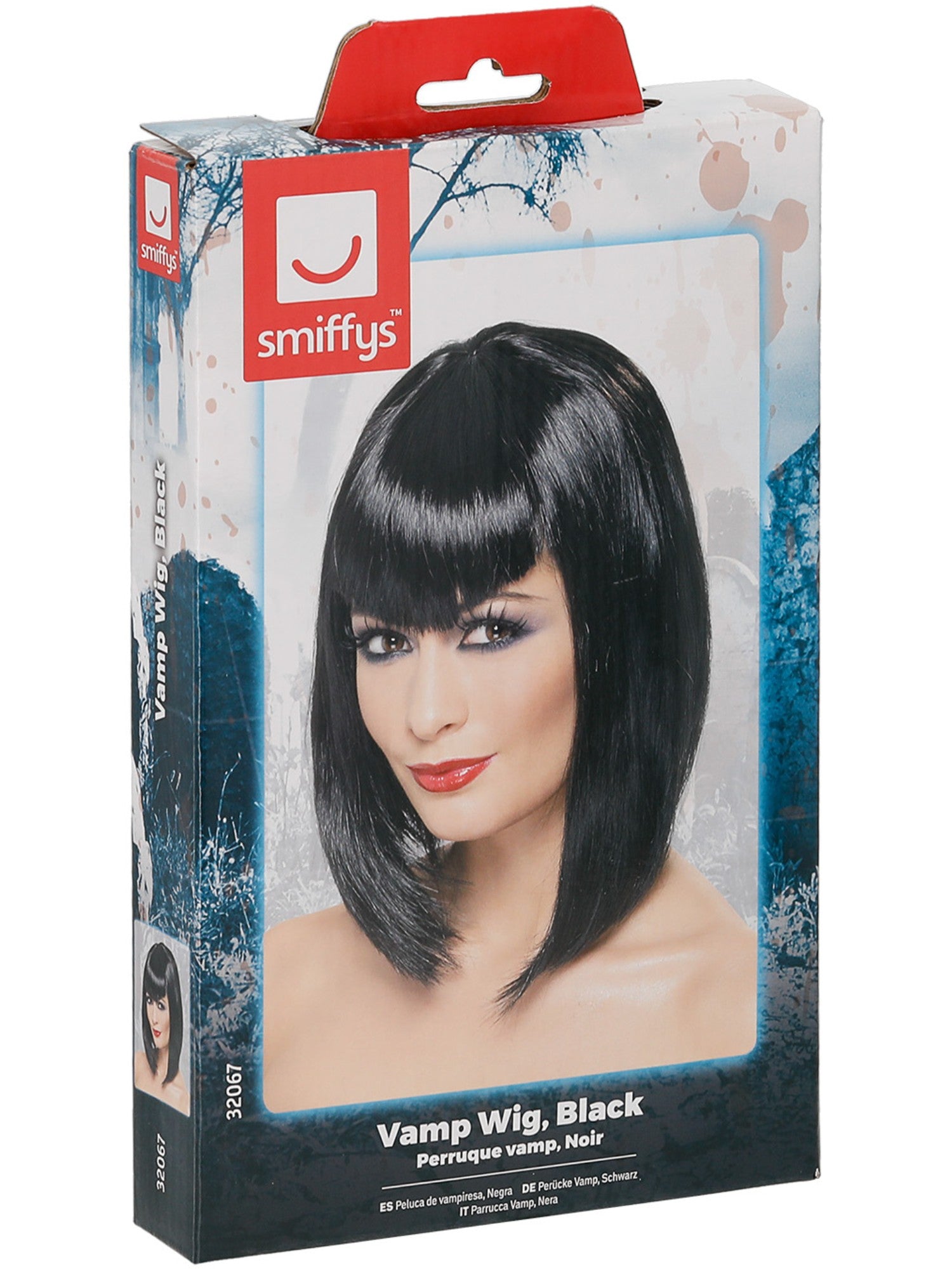 smiffys-fever-vamp-per-cke-schwarz-kurz-bob-mit-pony image 3