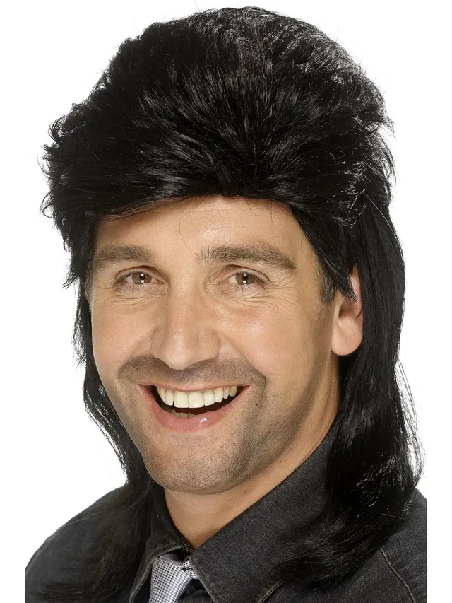 smiffys-fever-mullet-per-cke-braun-80er-vokuhila image 1