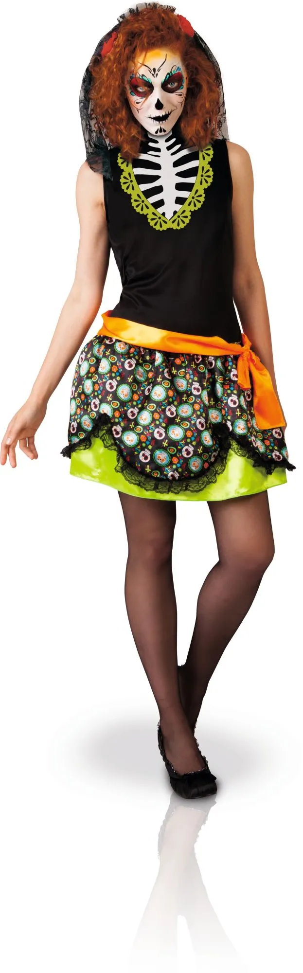 rubies-dia-de-los-muertos-kleid-damen-gr-n image 1