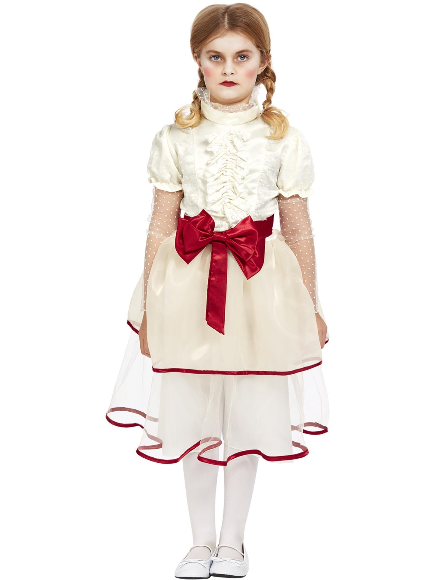 smiffys-fever-porzellanpuppe-kost-m-kleid-creme-m-dchen image 1