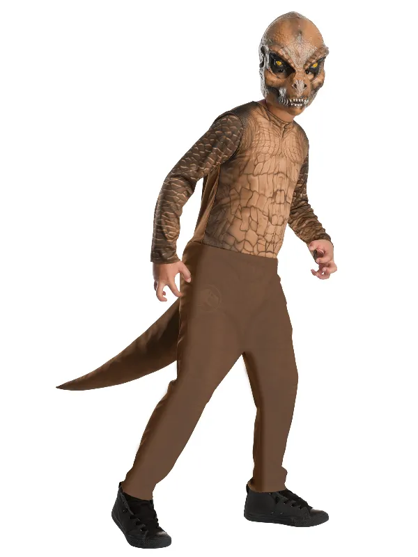 rubies-t-rex-kost-m-klassisch-dino-overall-mit-maske-braun image 1