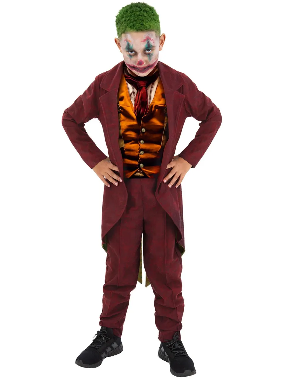 smiffys-fever-trickster-kost-m-jungen-m-rot-gr-n-7-9-j image 1
