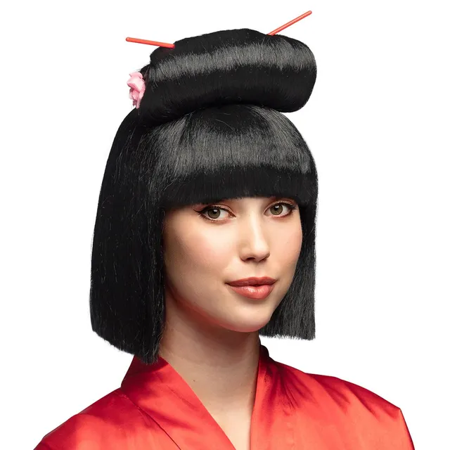 boland-wigs-maiko-asiatische-per-cke-schwarz-mit-st-bchen image 1
