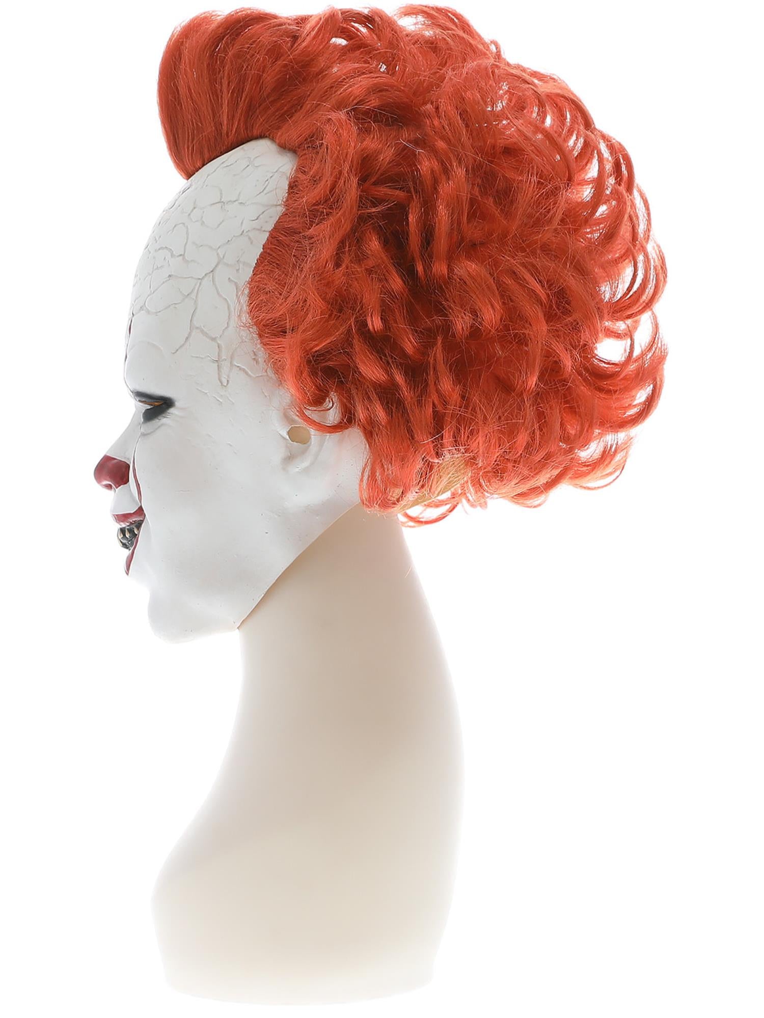 smiffys-fever-pennywise-maske-latex-wei-rot-halloween image 3