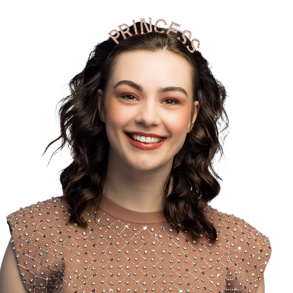 boland-princess-haarreif-diadem-metall-pink-glitzersteine image 2