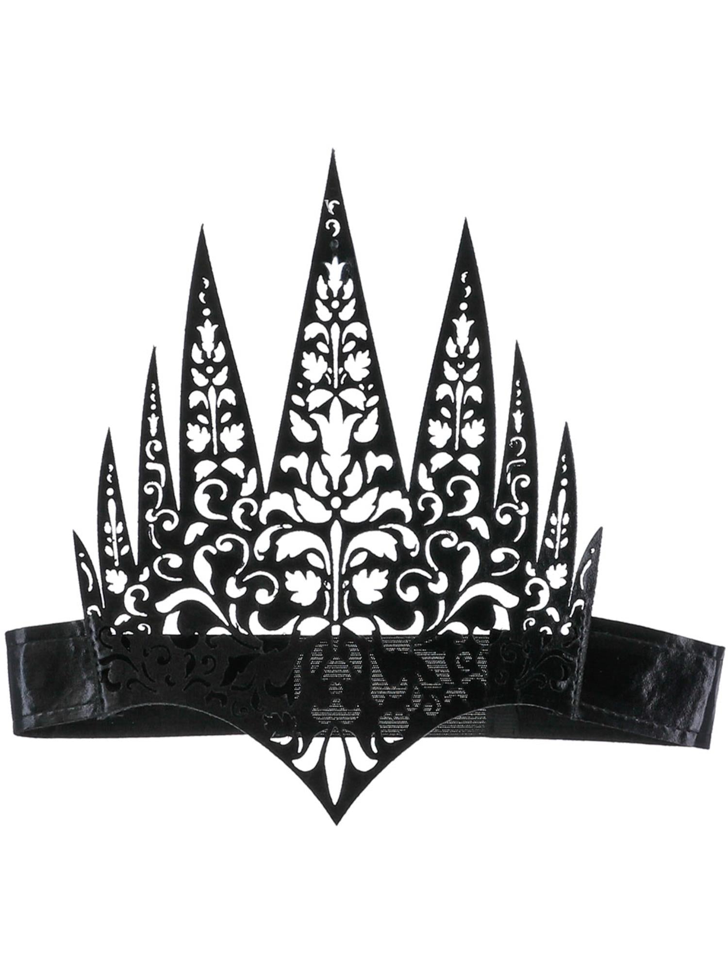 smiffys-fever-filigree-queen-krone-haarreif-schwarz image 2
