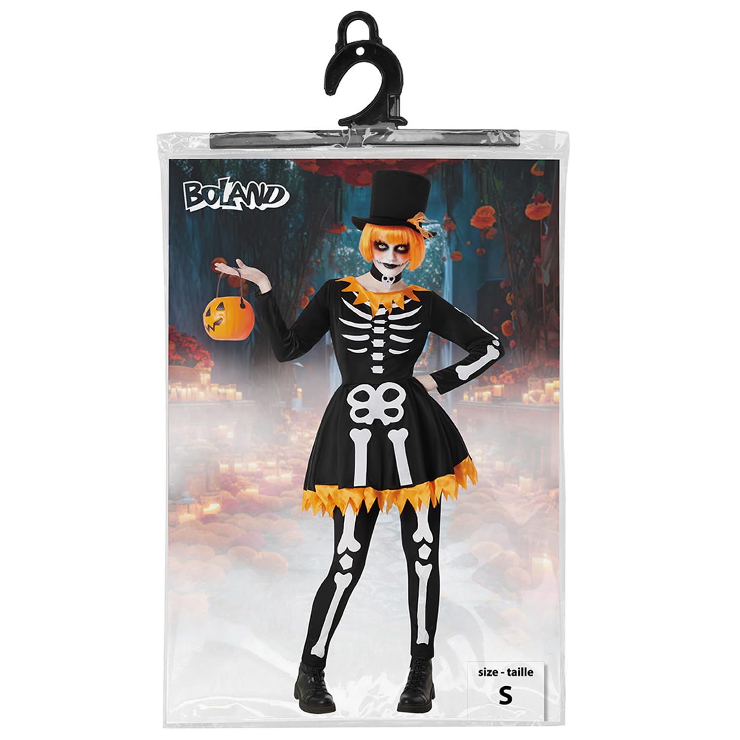 boland-halloween-funky-skeleton-kost-m-damen-s-schwarz image 3