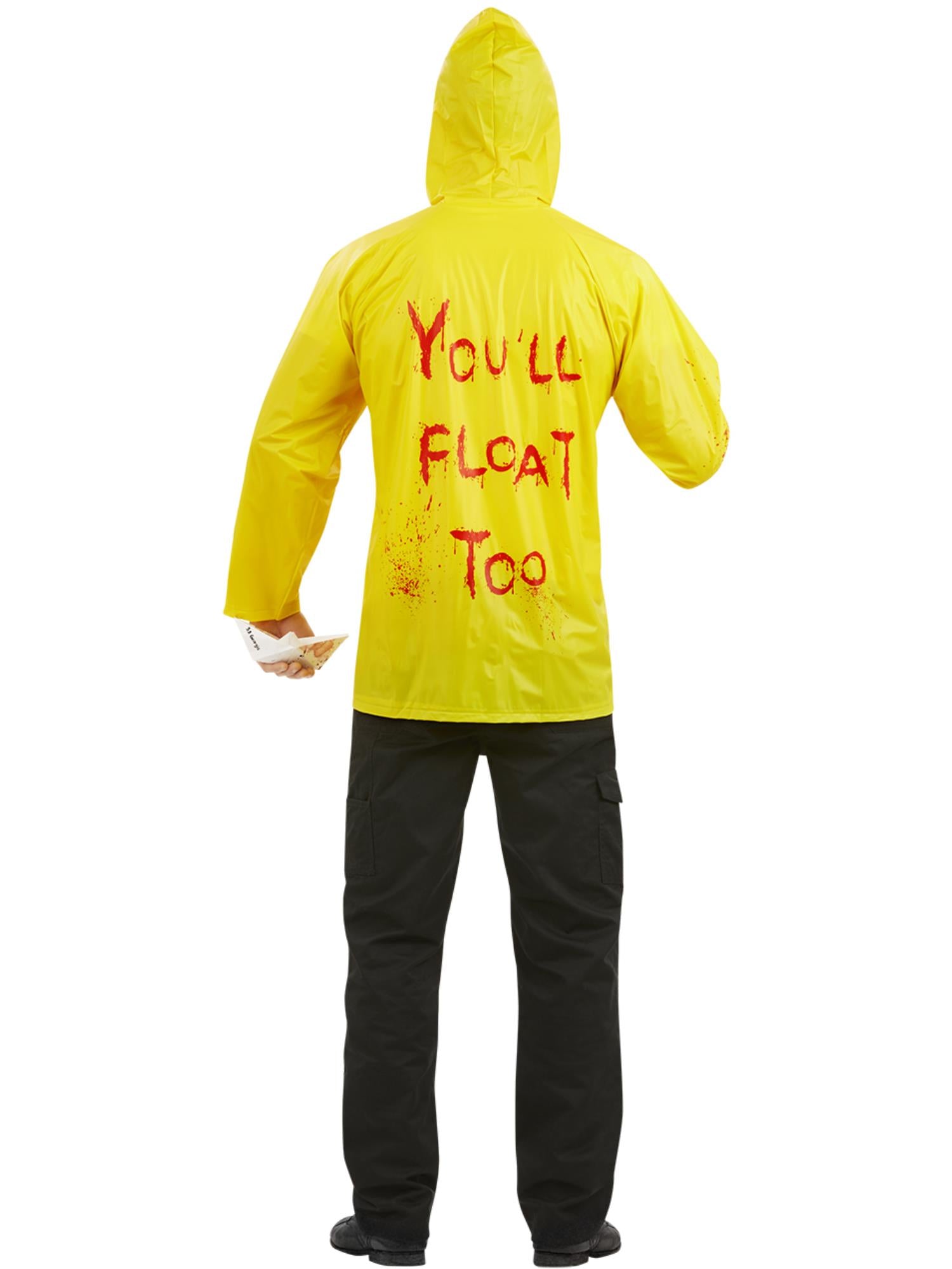 smiffys-fever-it-georgie-kost-m-herren-gelb-m-regenmantel image 2