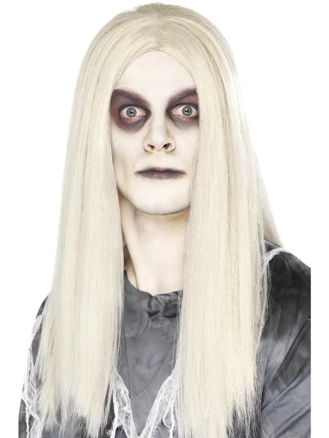 smiffys-fever-ghostly-spirit-per-cke-grau-lang-geist image 1