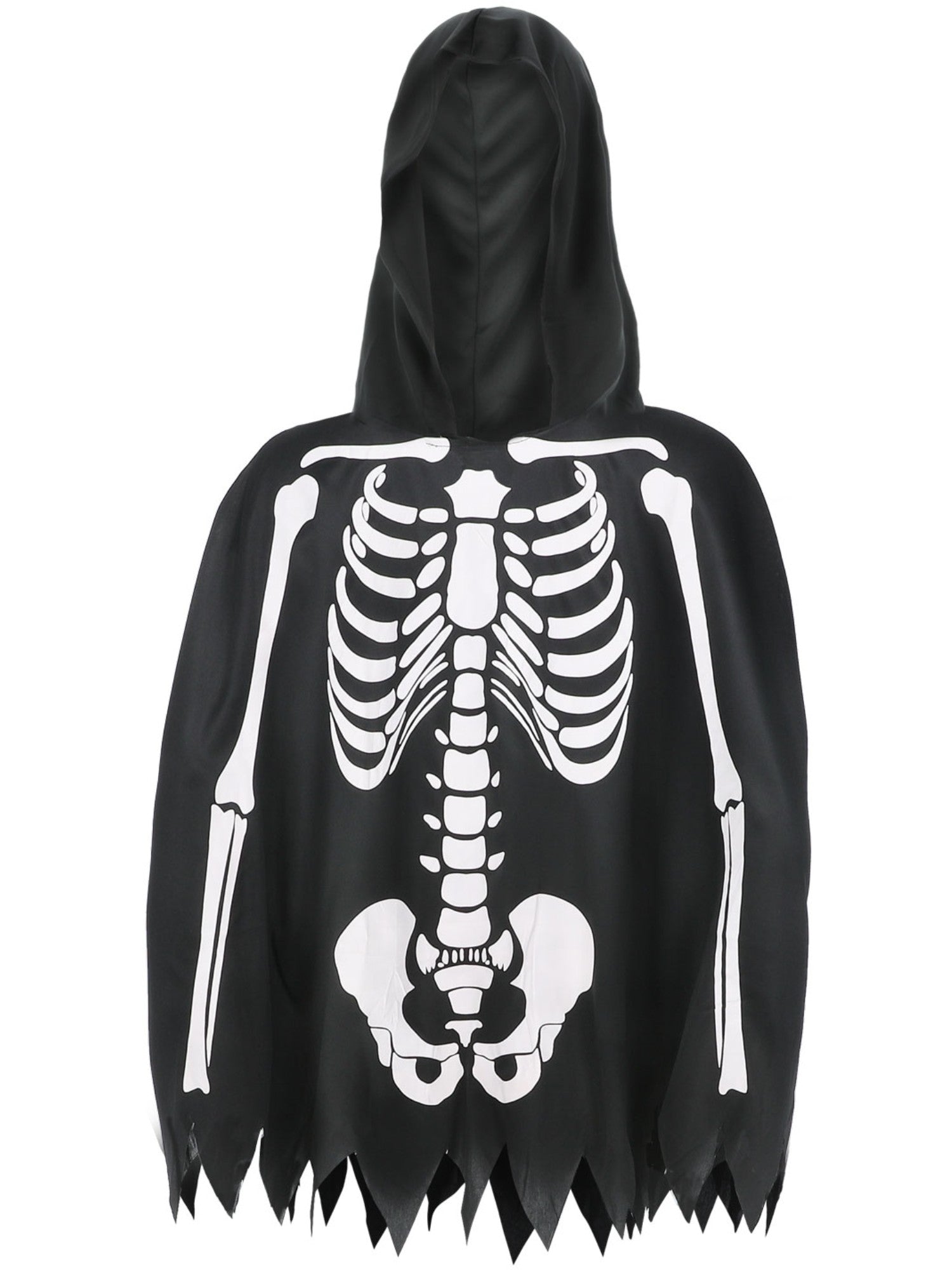 smiffys-fever-skeleton-kit-skelettkost-m-poncho-schwarz-unisex image 5