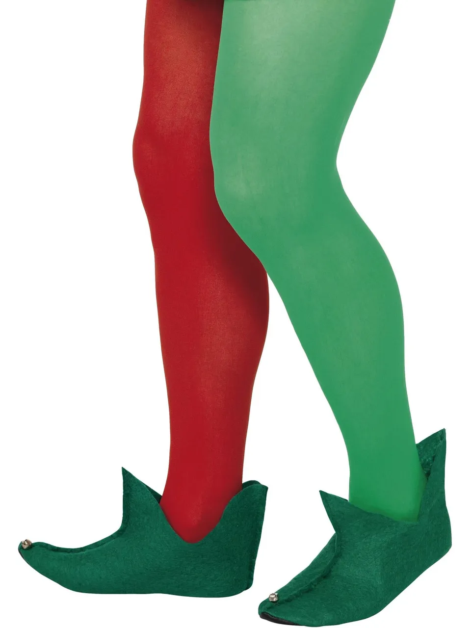 smiffys-fever-elf-boots-elfenschuhe-gr-n-mit-kringelspitze image 1