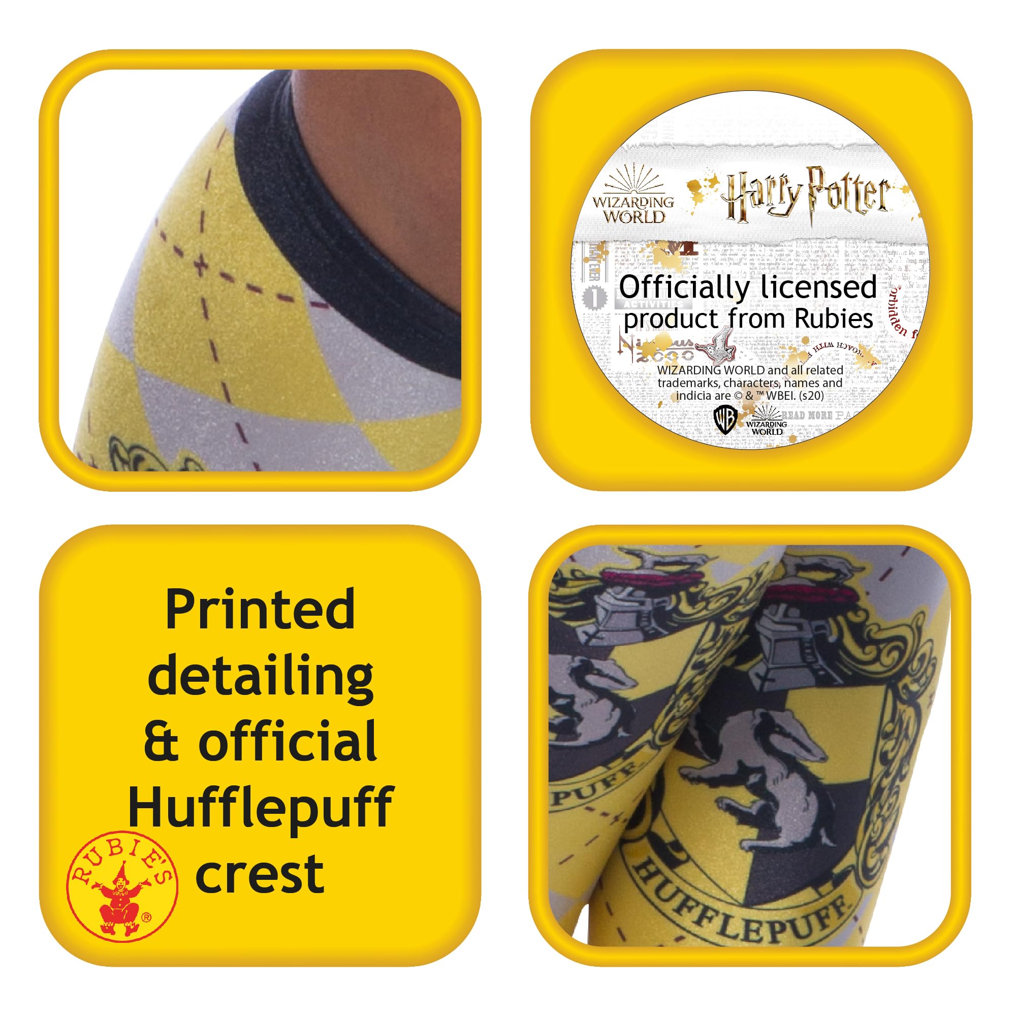rubie-s-deluxe-harry-potter-hufflepuff-m-dchenkost-m-gelb image 4