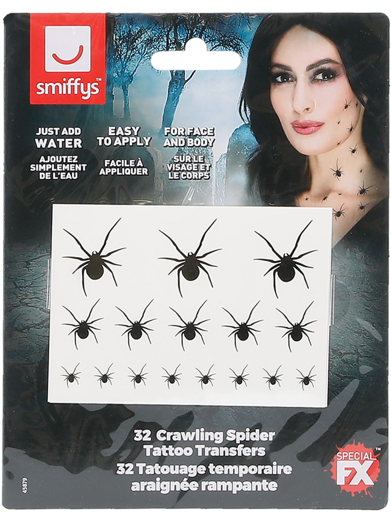 smiffys-makeup-fx-spinnen-tattoos-schwarz-32-st-ck image 3