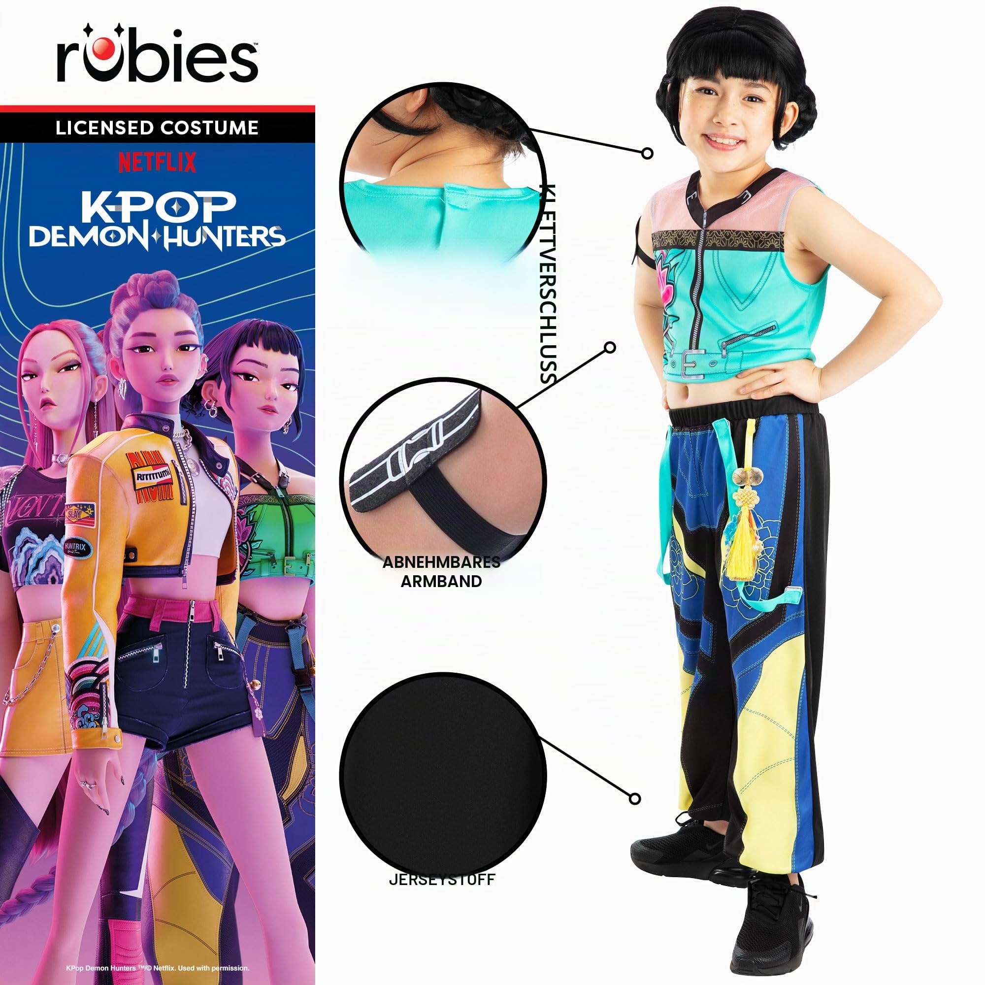 rubie-s-deluxe-zoey-kost-m-kinder-5-13-jahre-kpop-hunters image 4