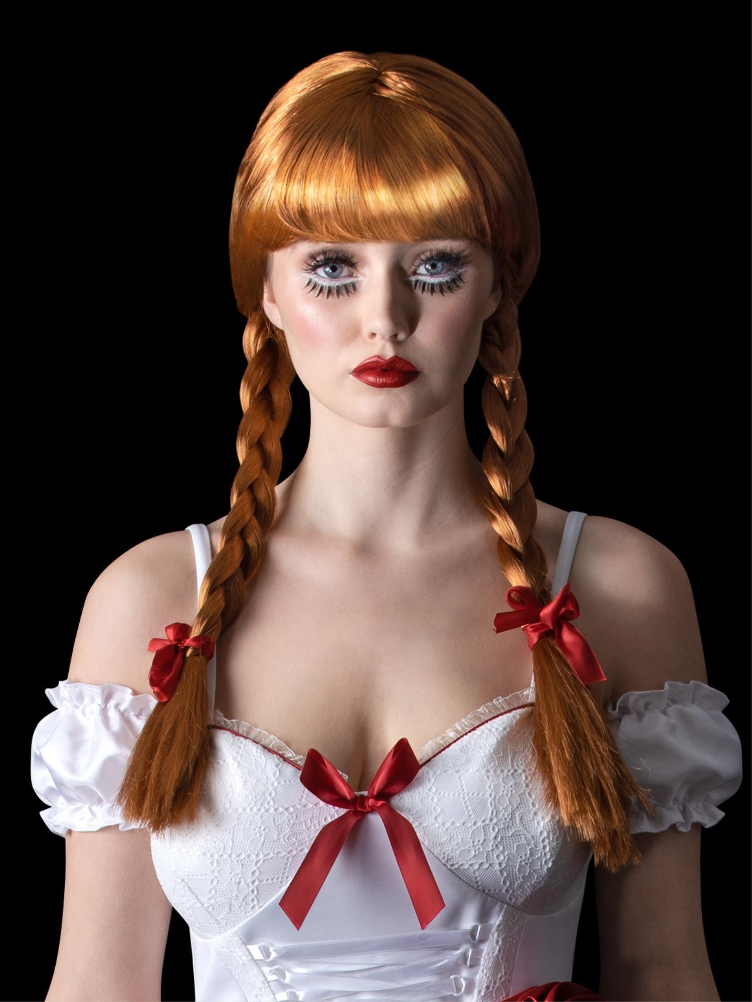smiffys-fever-annabelle-per-cke-braun-geflochten-damen image 2