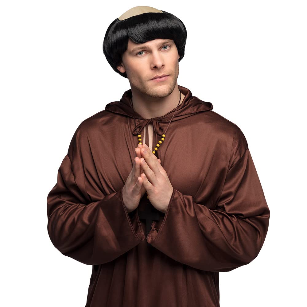 boland-wigs-m-nch-per-cke-erwachsene-schwarz-halbglatze image 2