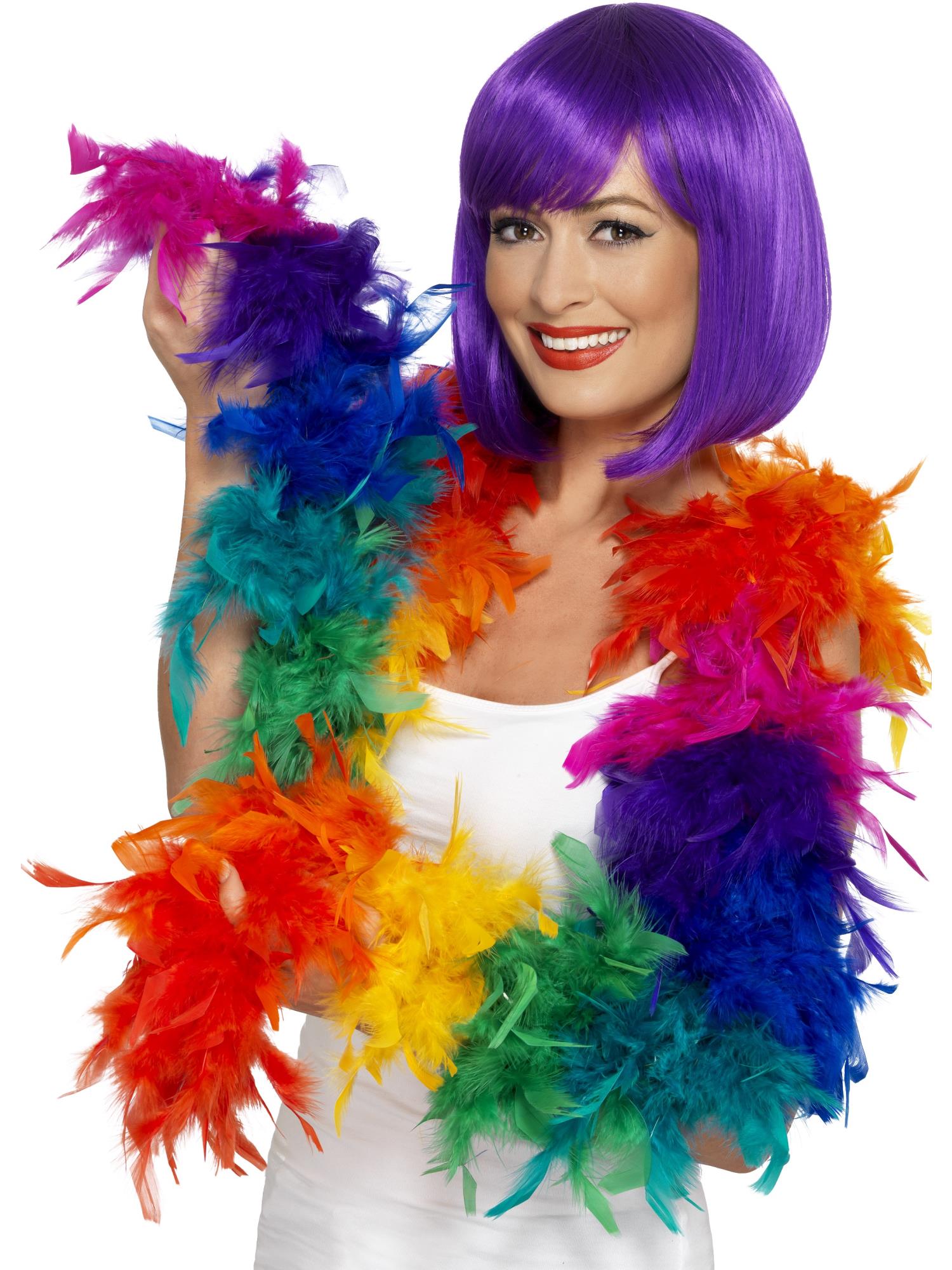 smiffys-fever-federboa-80g-regenbogen-bunt image 1