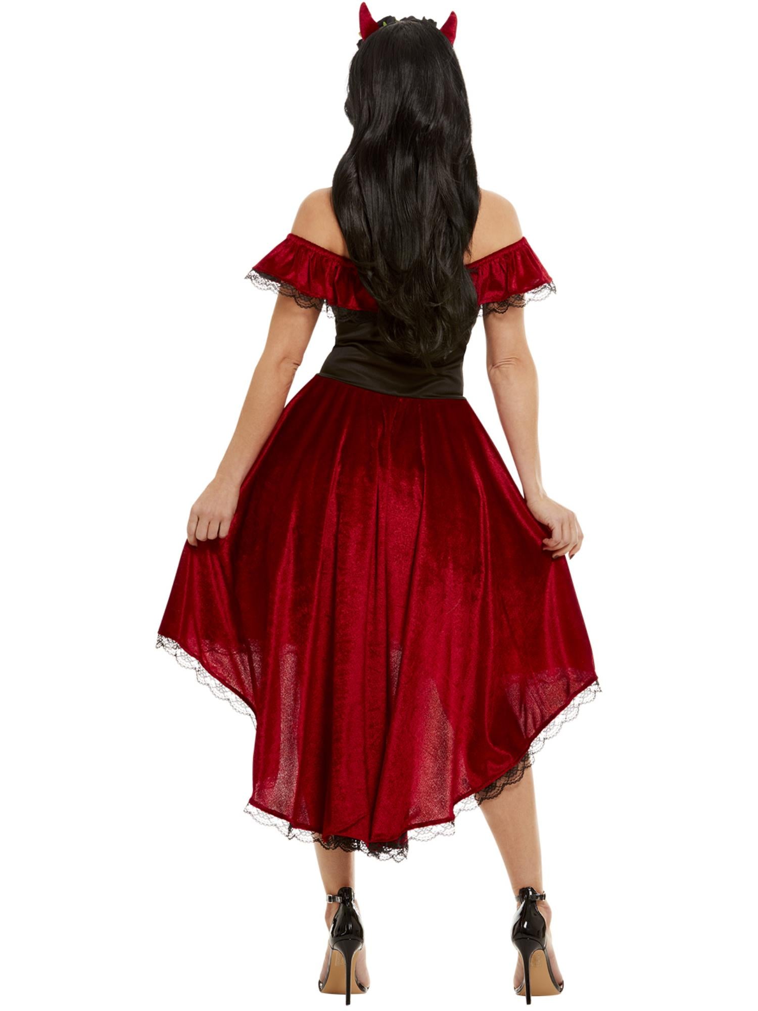 smiffys-fever-day-of-the-dead-devil-kost-m-damen-rot-m image 2