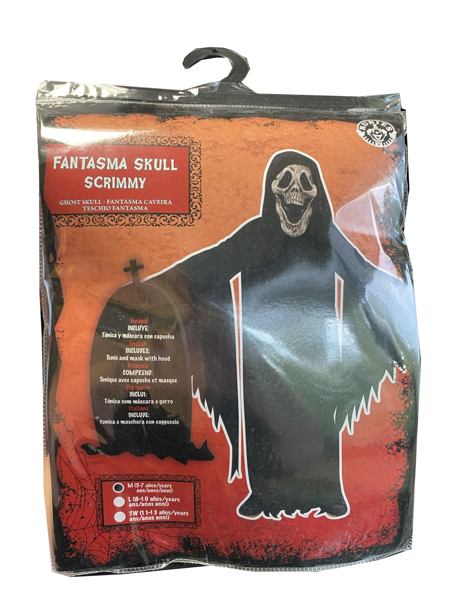 rubies-squelette-fantome-kost-m-schwarz-mit-maske-erwachsene image 2
