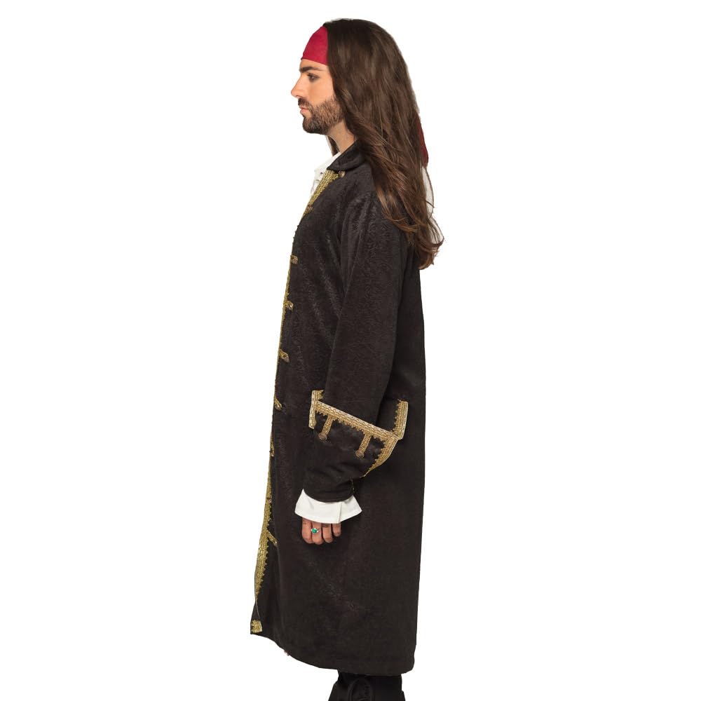 boland-piraten-jacke-herren-schwarz-gold-xxl-kost-m image 4