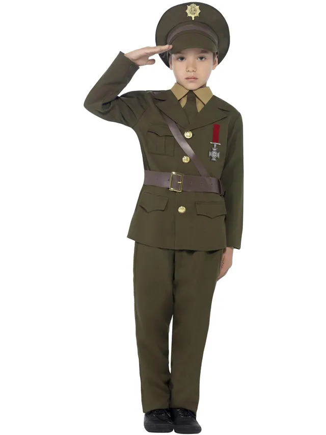 smiffys-army-officer-kost-m-jungen-gr-n-7-9-jahre-m image 1