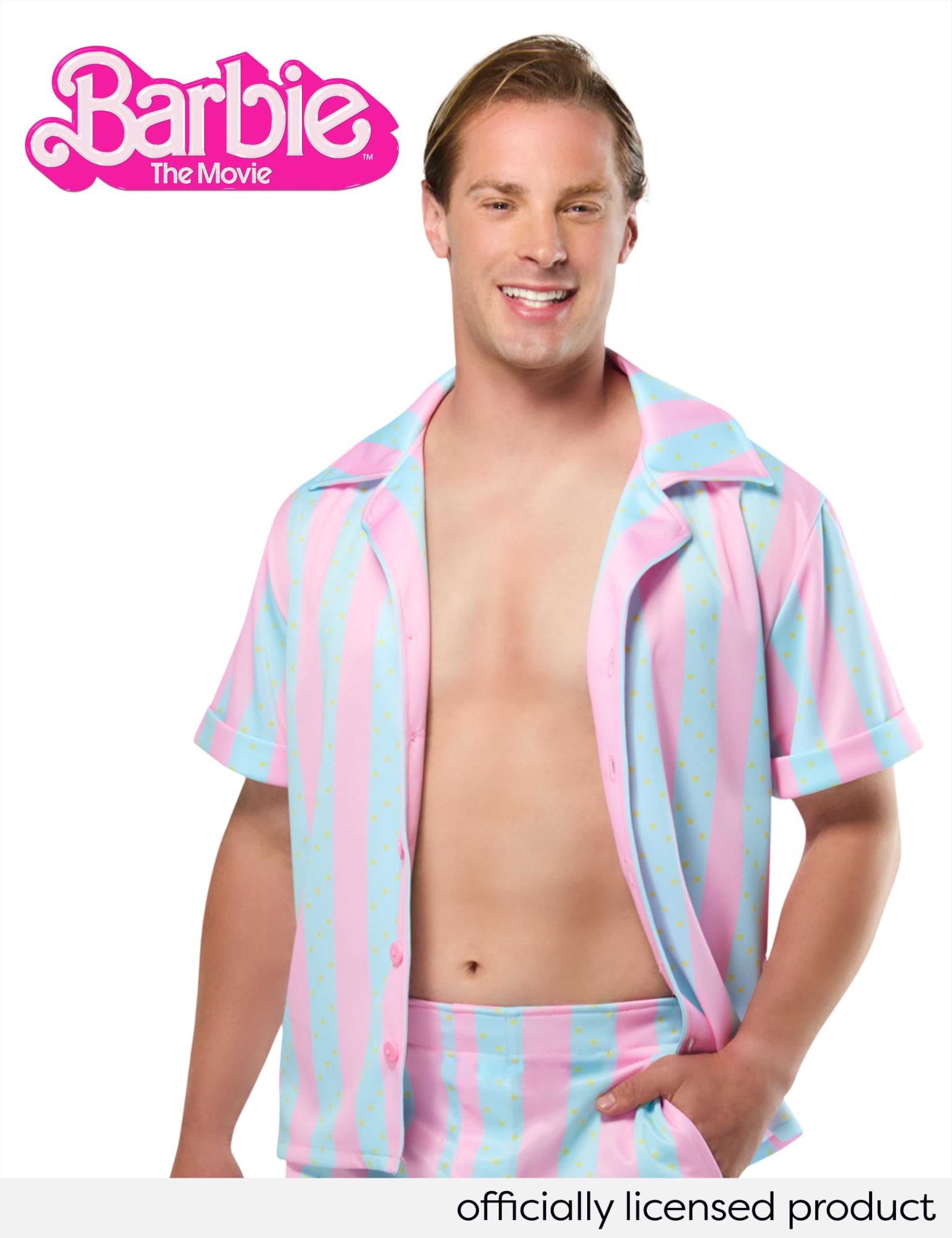 rubie-s-barbie-beach-ken-kost-m-herren-l-rosa-hellblau image 2