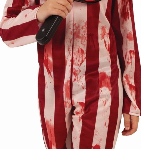 rubies-clown-gestreift-kost-m-rot-wei-mit-maske-und-r-sche image 4