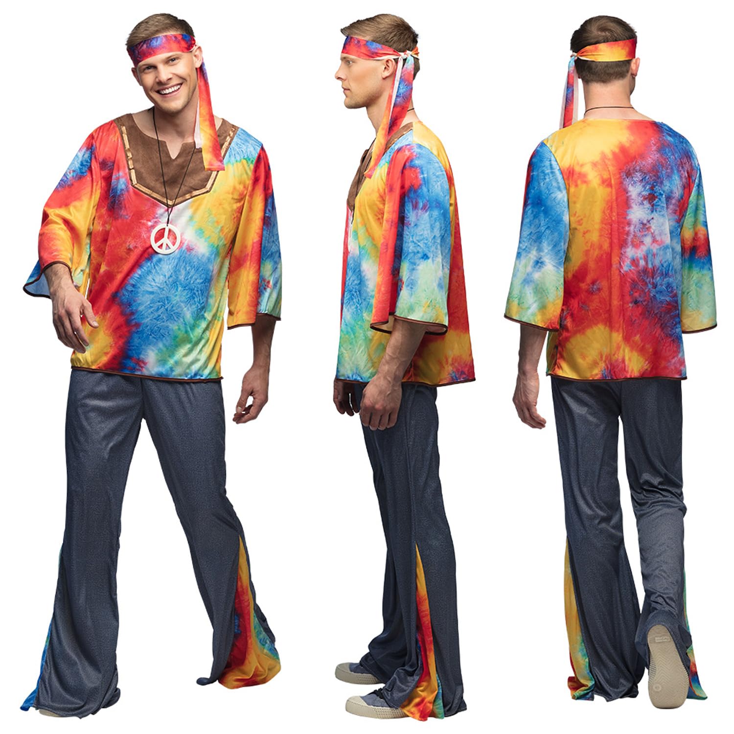 boland-hippie-kost-m-erwachsene-50-52-70er-fasching image 2
