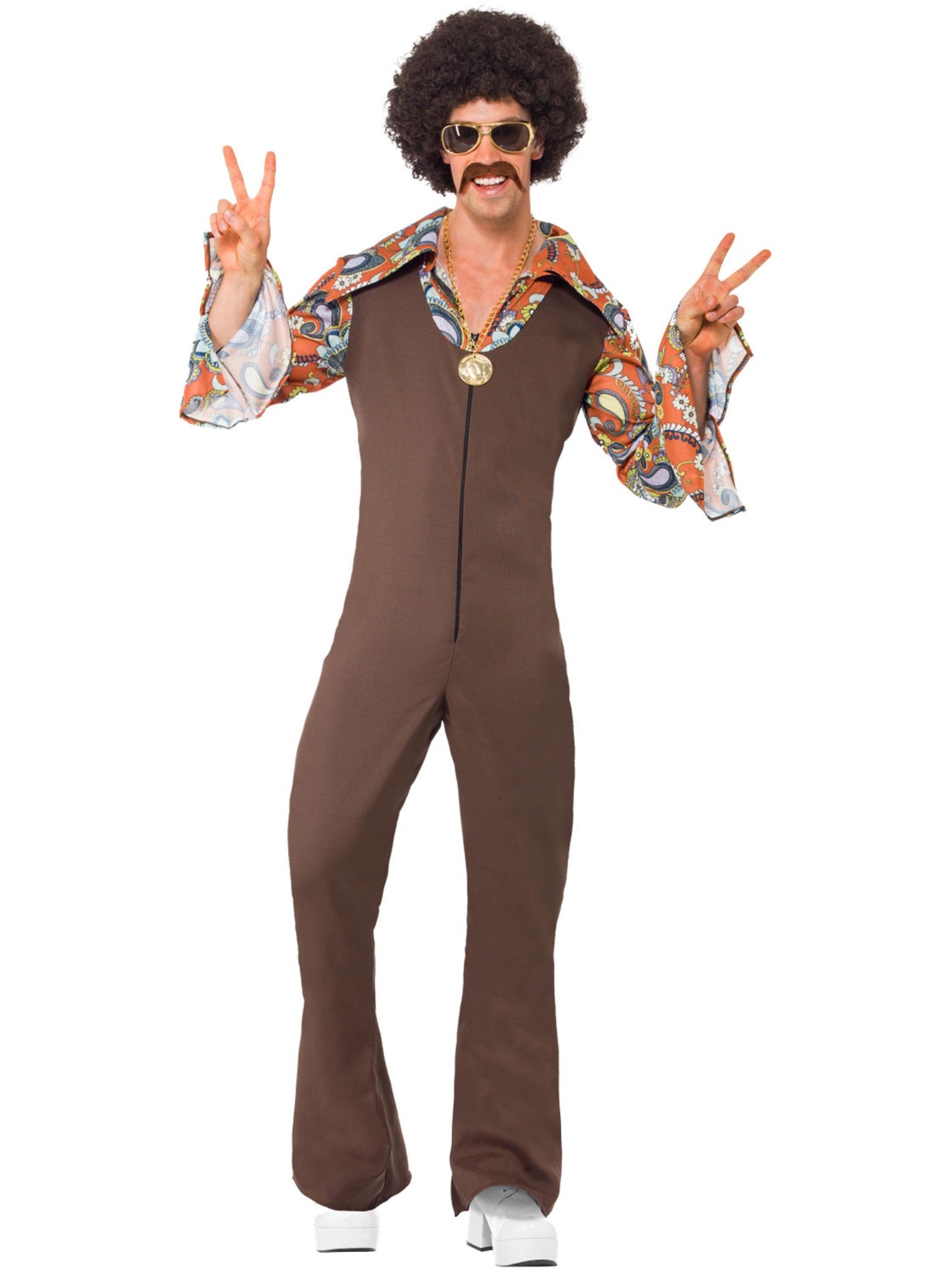 smiffys-fever-groovy-boogie-kost-m-braun-70er-m-38-40 image 4