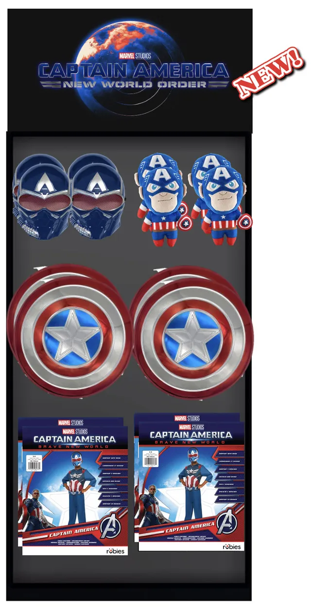 rubies-pr-sentoirs-isorel-captain-america-display-70x40x230cm image 1