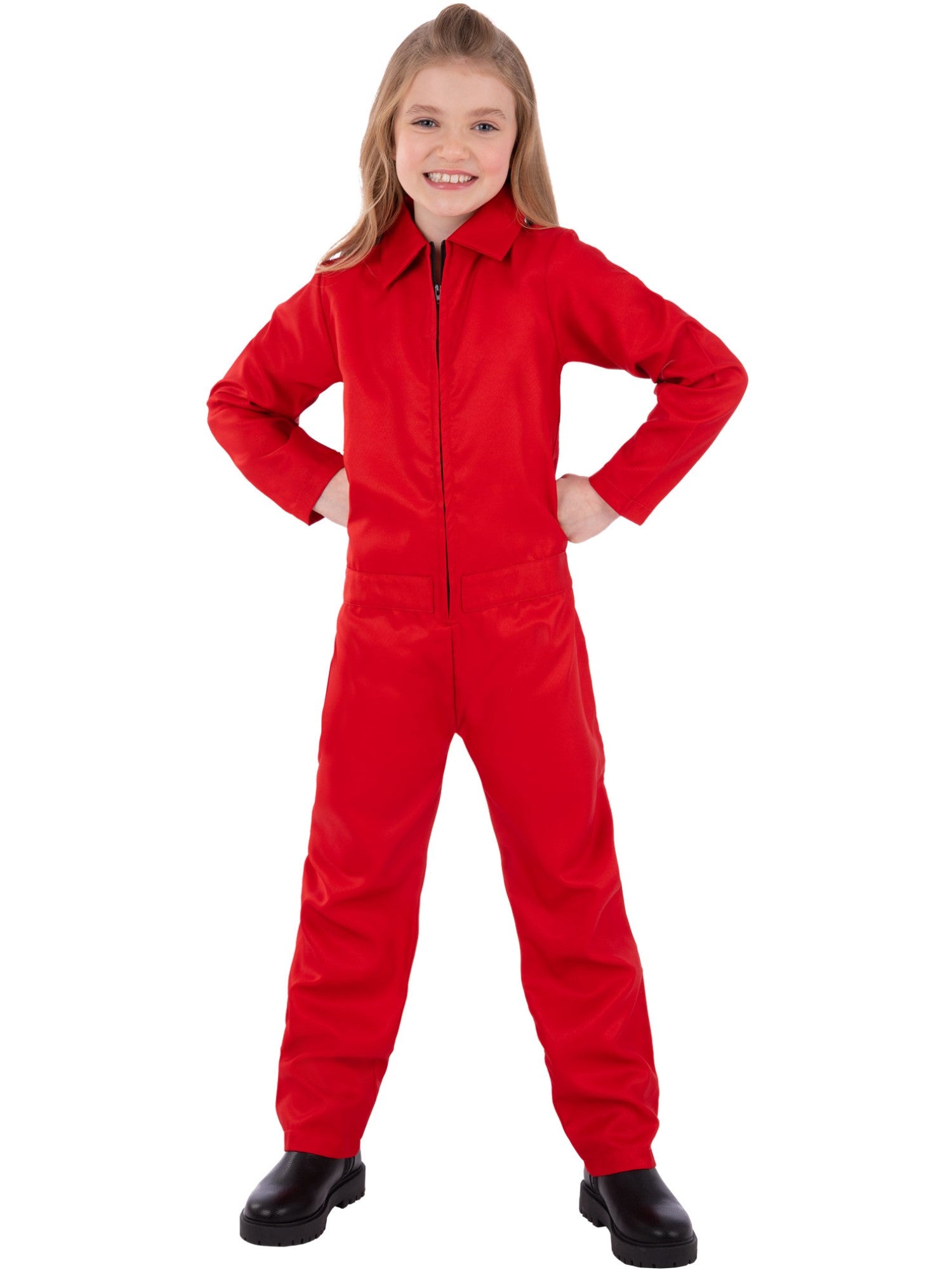 smiffys-fever-boiler-suit-kinder-overall-rot-4-14-jahre image 1
