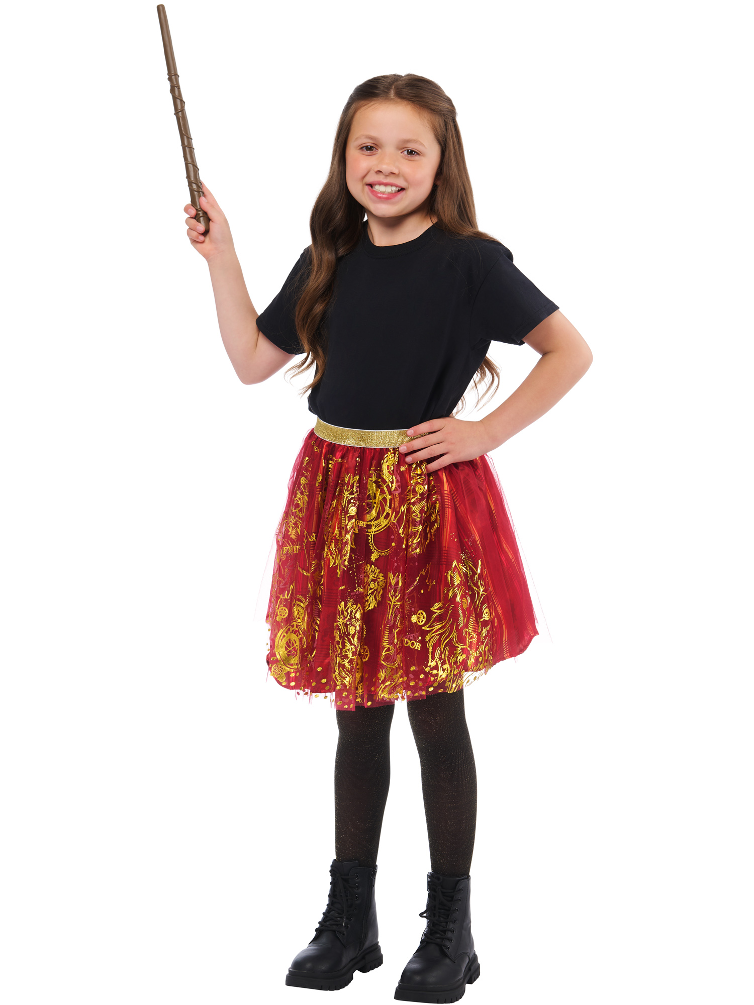 rubies-gryffindor-tutu-kost-m-set-5-8-jahre-mit-zauberstab image 2