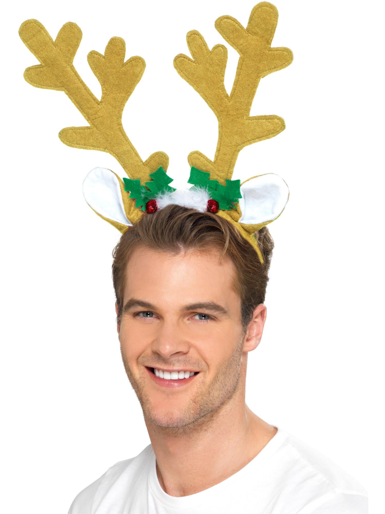 smiffys-fever-rentiergeweih-haarreif-weihnachten-bunt image 2