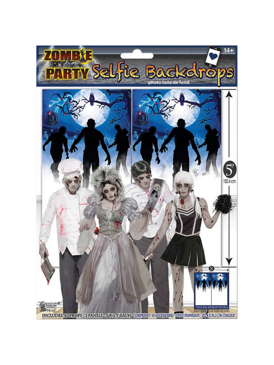 rubie-s-deluxe-zombie-photo-booth-hintergrund-2-teilig image 1
