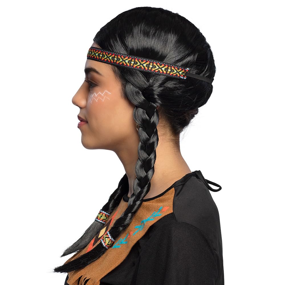 boland-kewanee-indianer-per-cke-schwarz-mit-z-pfen-und-stirnband image 2