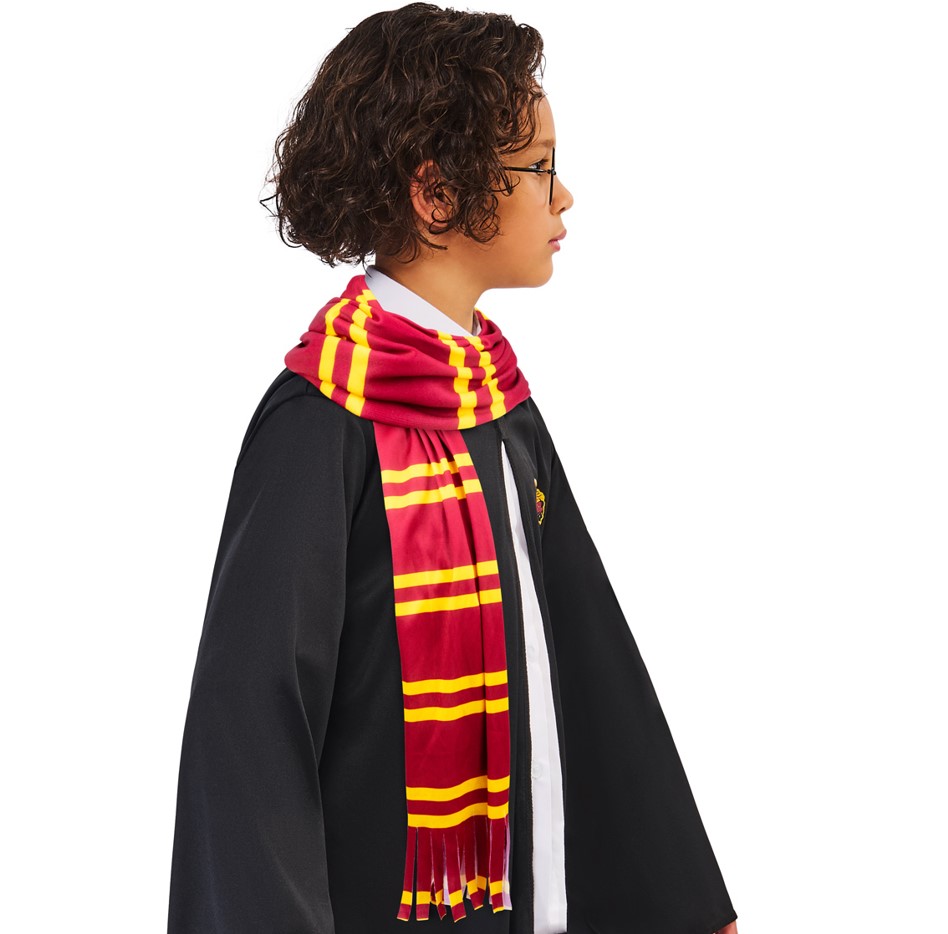 rubies-gryffindor-schal-gestreift-rot-gold-mit-fransen image 2