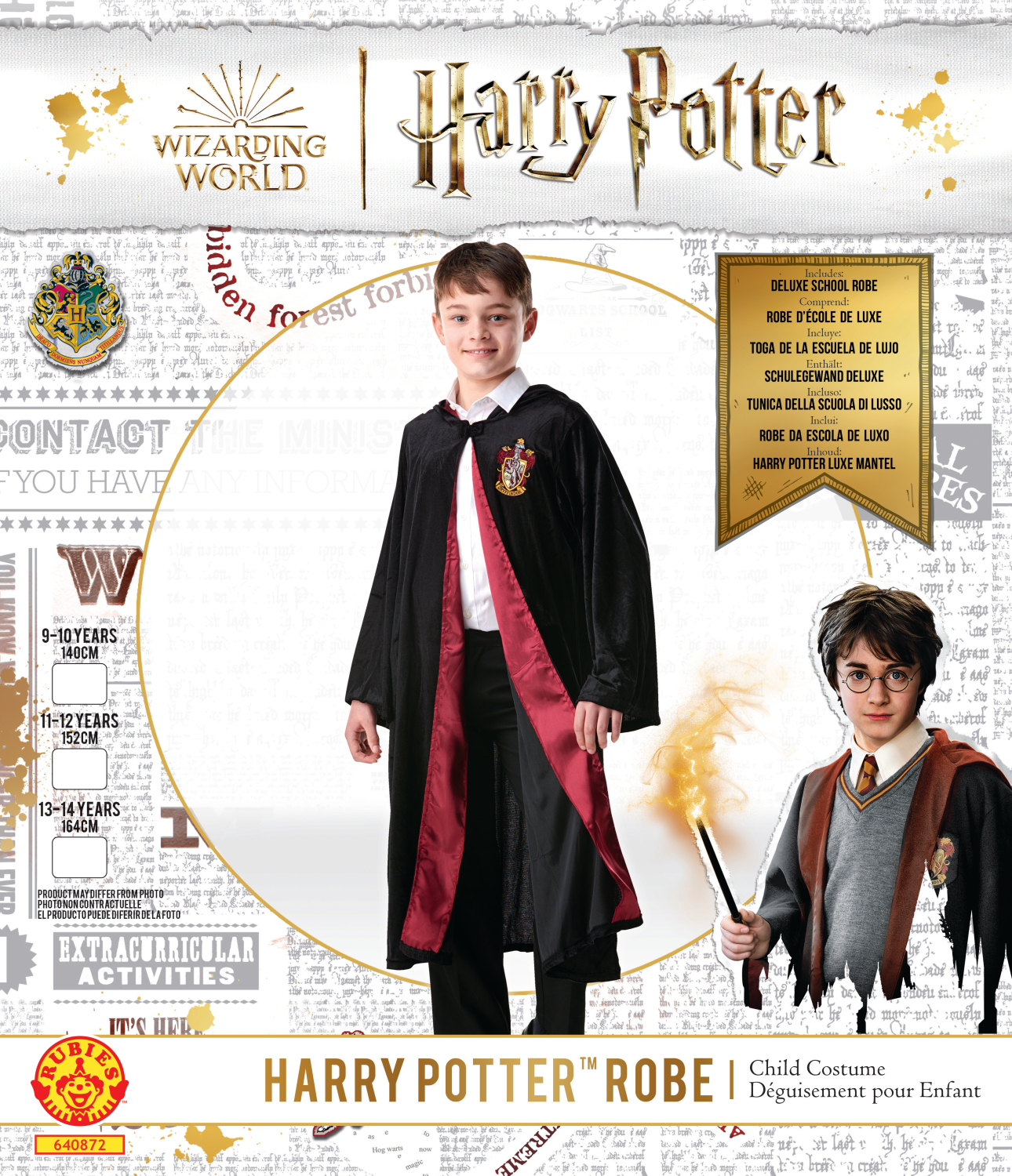 rubies-harry-potter-gryffindor-umhang-kost-m-kinder-9-16-jahre-samt image 2