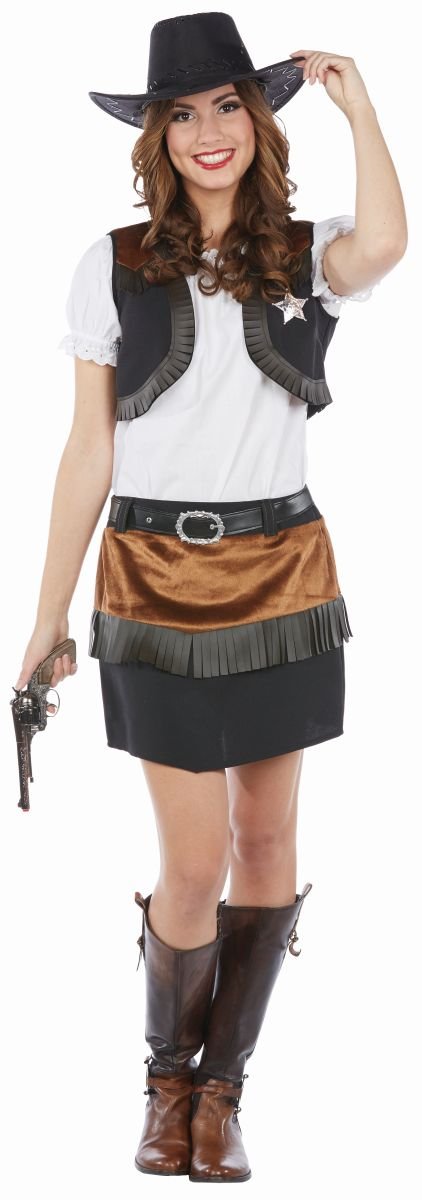rubie-s-deluxe-wild-west-cowgirl-damenkost-m-gr-38-weste image 1
