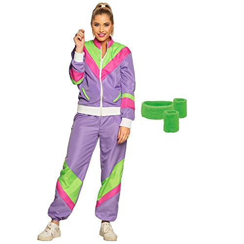 boland-retro-tracksuits-trainingsanzug-m-lila-gr-n-damen image 6