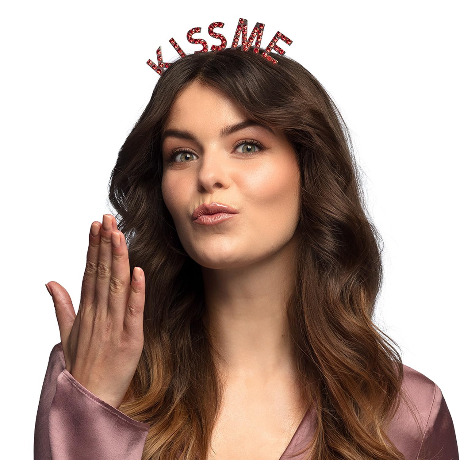 boland-headwear-haarreif-kiss-me-rot-diadem-jga-braut image 2