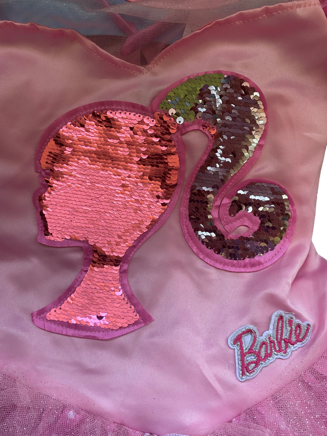 rubies-barbie-prinzessin-kost-m-rosa-mit-tiara-glitzer image 4
