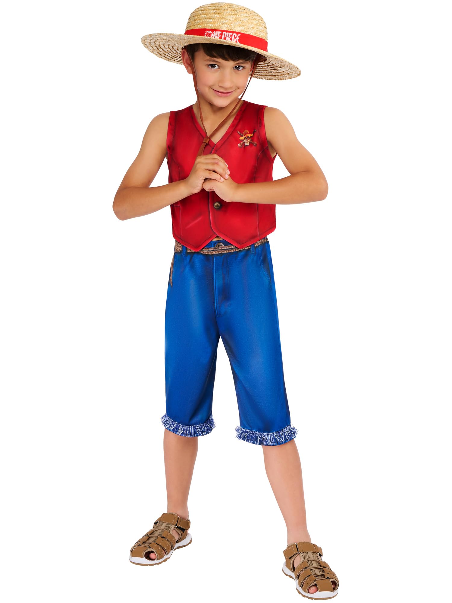 rubie-s-deluxe-one-piece-luffy-kost-m-kinder-9-10-jahre image 1
