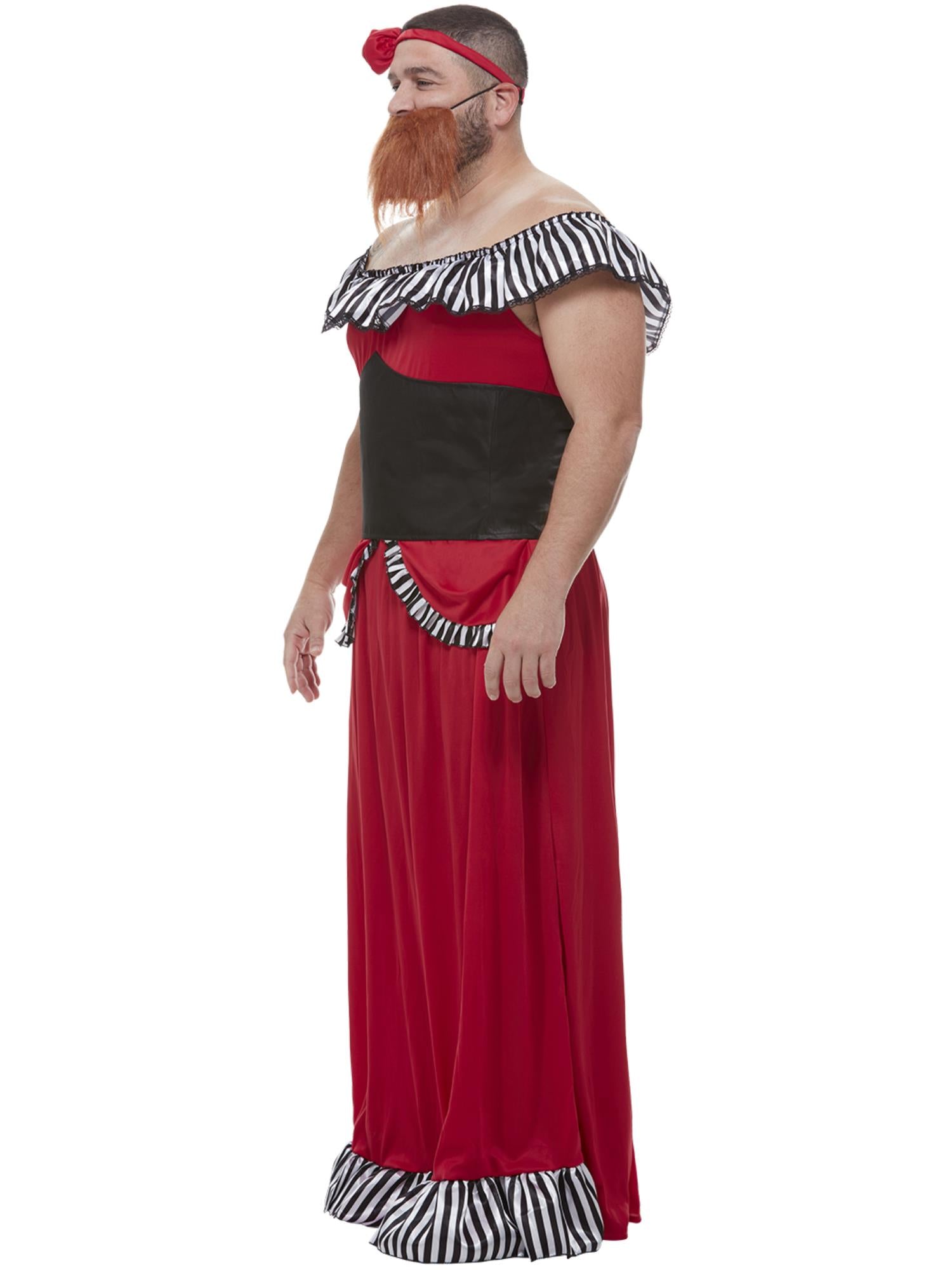 smiffys-fever-bearded-lady-kost-m-rot-gr-m image 3