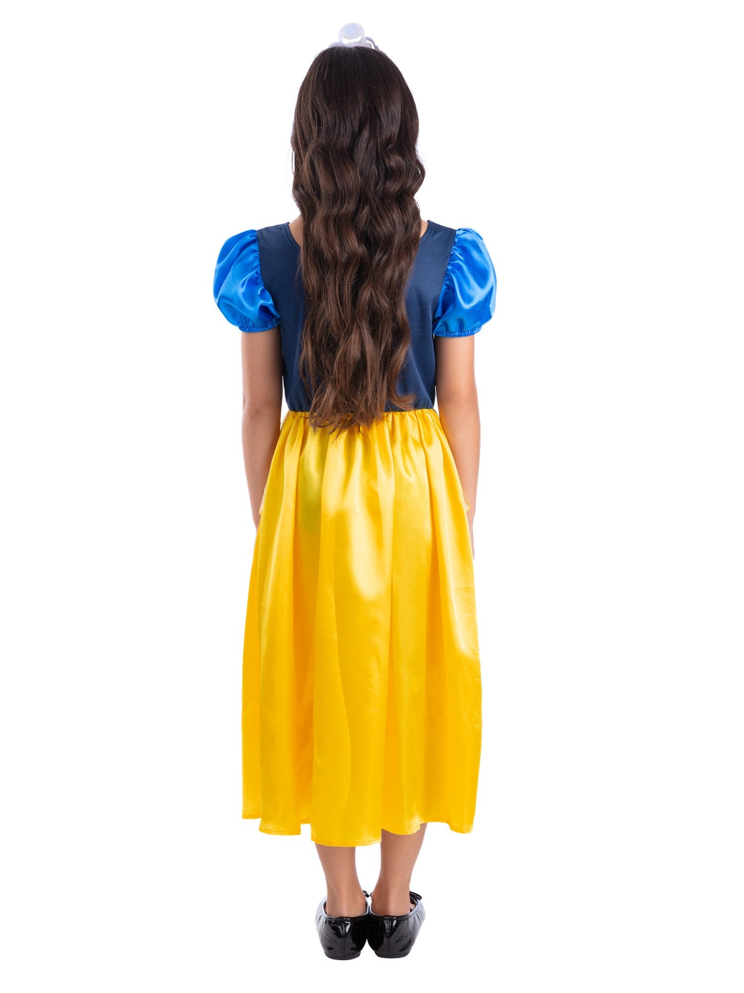 smiffys-snow-princess-kost-m-kinder-blau-gelb-mit-tiara image 2