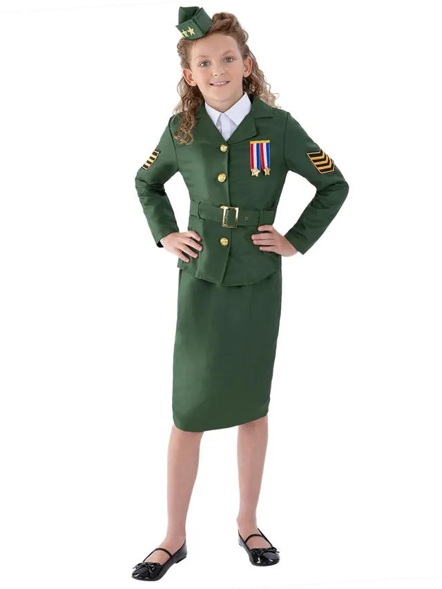 smiffys-fever-41104-armee-kost-m-m-dchen-khaki-m image 1