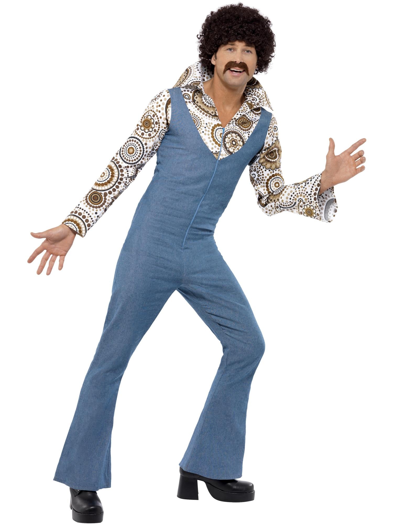 smiffys-fever-groovy-dancer-kost-m-blau-herren-gr-m-jumpsuit image 4
