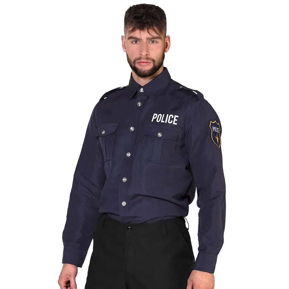 boland-polizei-shirt-herren-gr-m-langarm-uniform-kost-m image 1