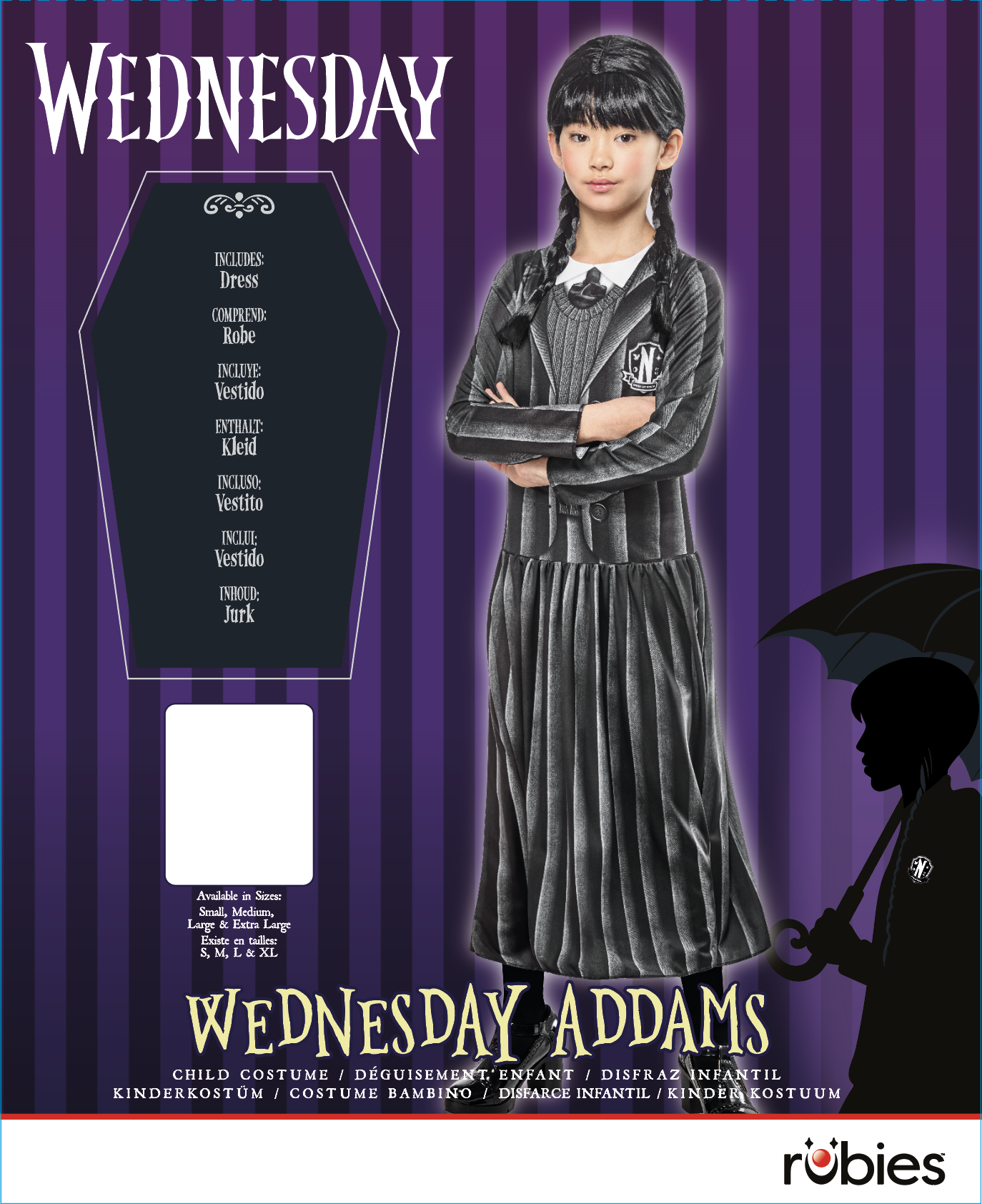 rubies-wednesday-uniform-kost-m-kinder-kleid-schwarz image 6
