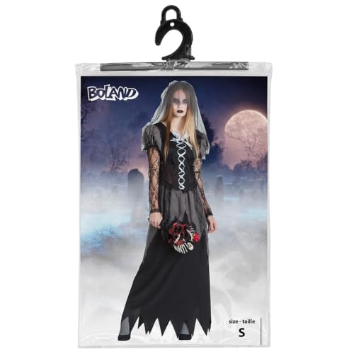boland-halloween-undead-bride-kost-m-damen-schwarz-gr-s image 5