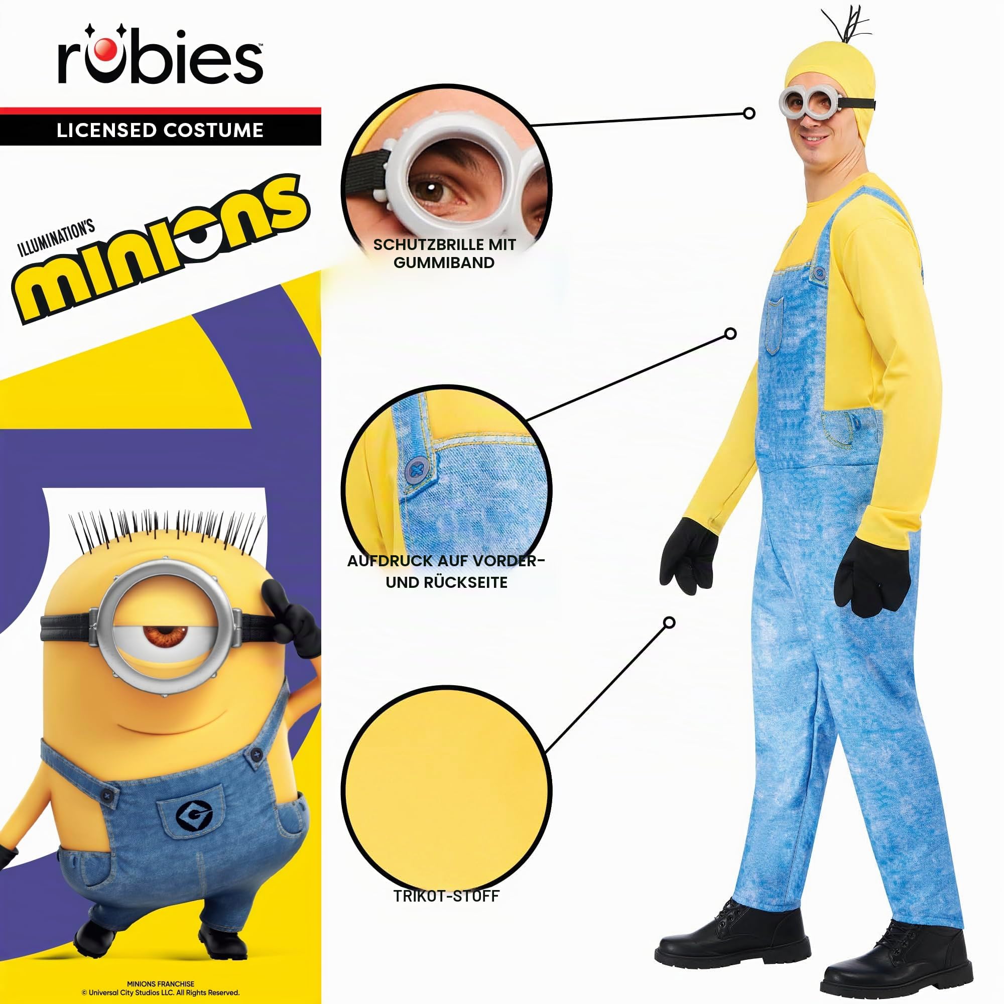 rubie-s-deluxe-minion-kevin-kost-m-erwachsene-basic image 4